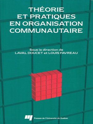 cover image of Théorie et pratiques en organisation communautaire